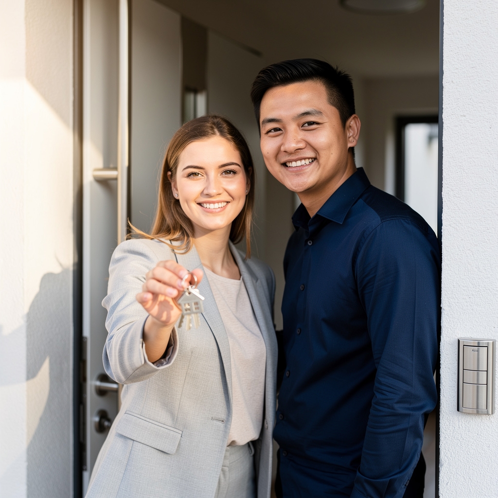 Schlüsselübergabe beim Immobilienkauf